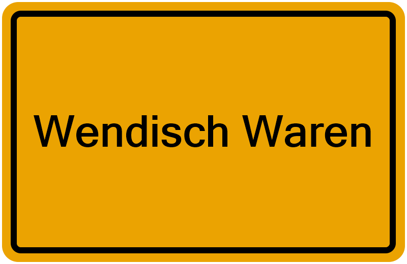 Handelsregisterauszug Wendisch Waren